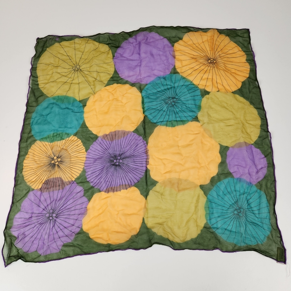 Vintage Vera Silk Blend Floral Scarf